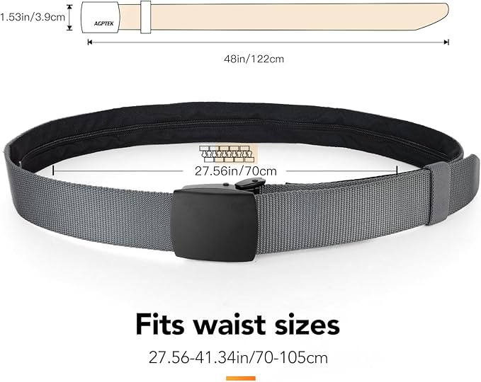 Hidden Money Belt for Discreet Travel Security