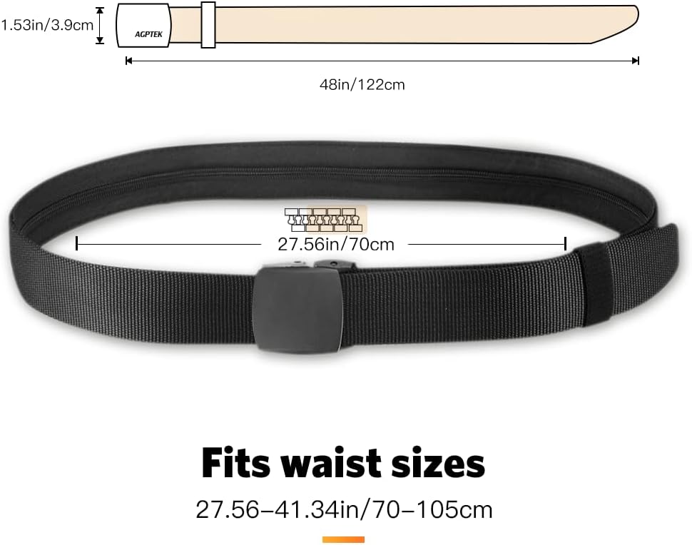 Hidden Money Belt for Discreet Travel Security