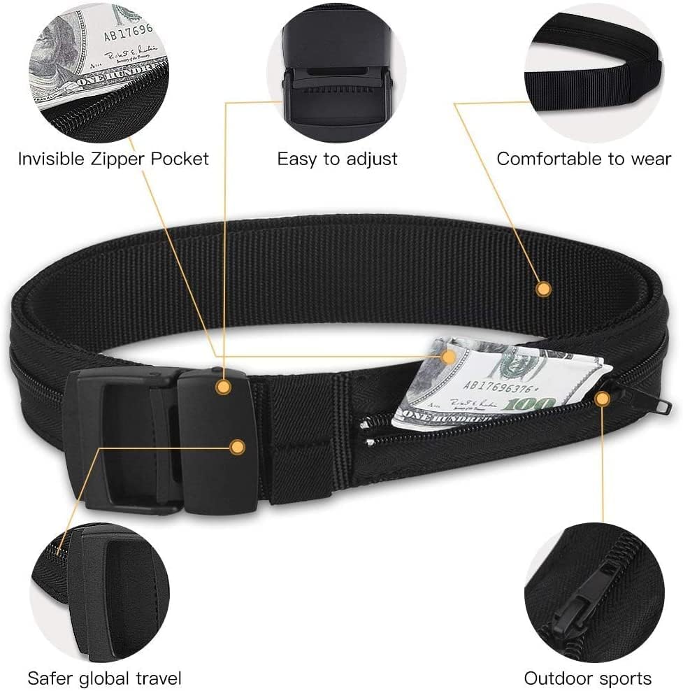 Hidden Money Belt for Discreet Travel Security