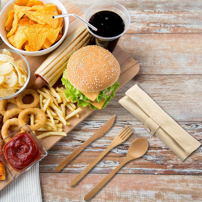 Reusable Bamboo Cutlery Set