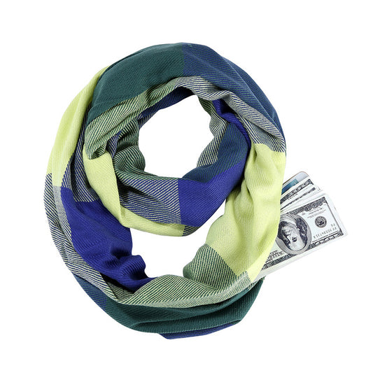 Infinity scarf with hidden pocket